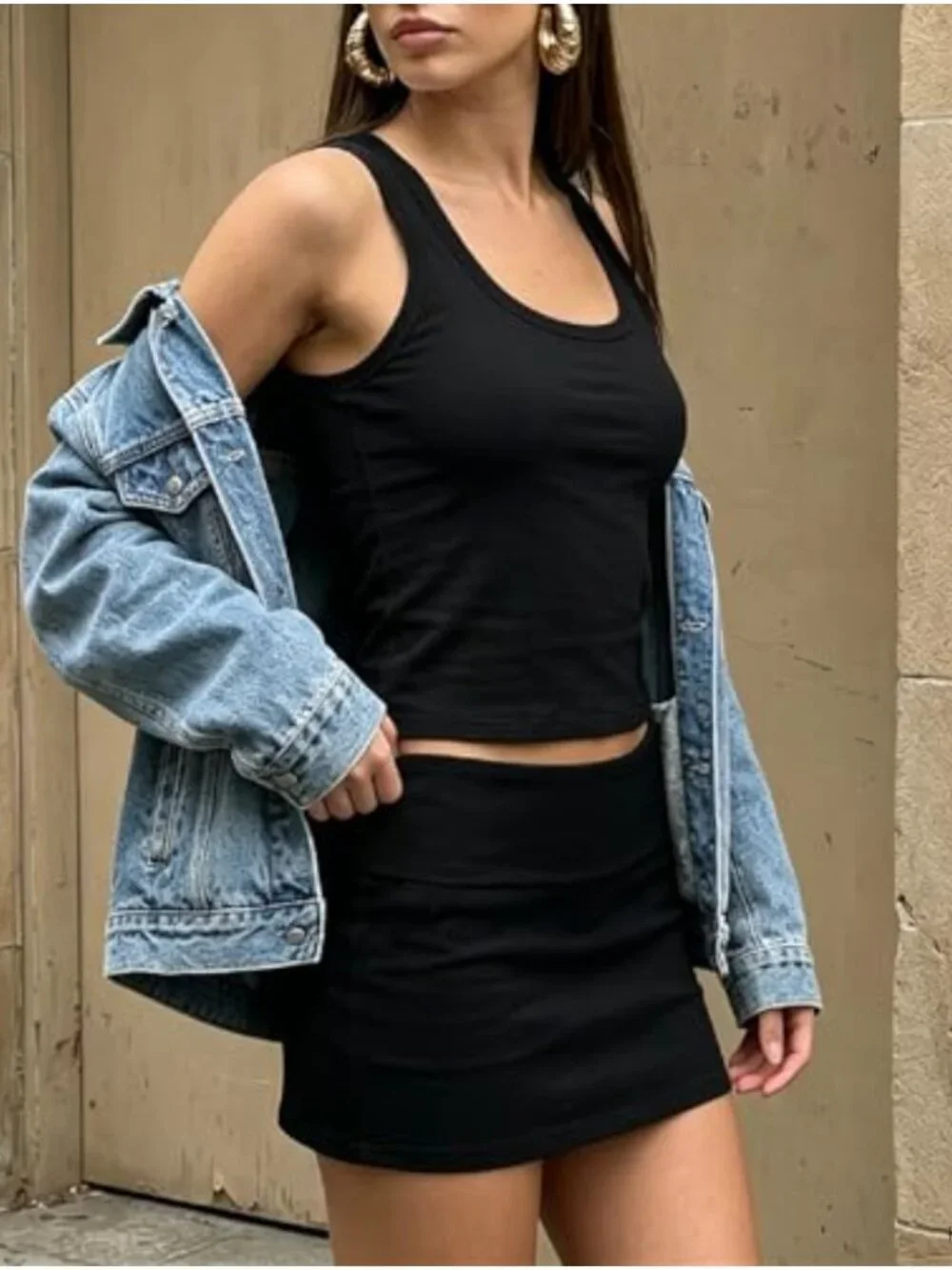 Y2K Fold Over Mini Skirt Women Low Rise Bodycon Going Out Micro Skirt Streetwear